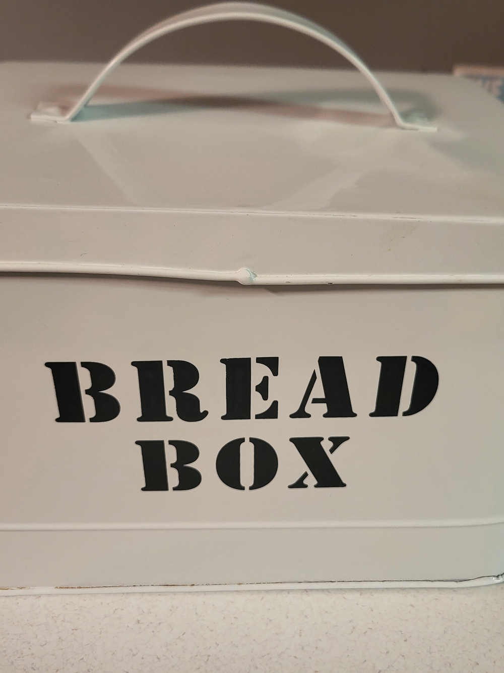 White Bread Box Storage Container - Classic Countertop Organizer